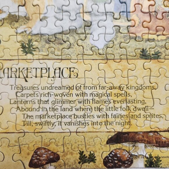 Vintage Fairy Marketplace Jigsaw Puzzle 500 Piece Current 1980 Complete - Picture 7 of 9